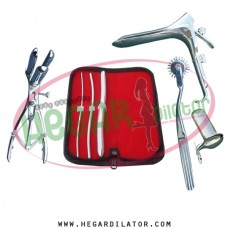 Hegar uterine dilator set 3 Pieces 3-4,5-6,13-14, pinwheel, mathieu, collin large, grave large