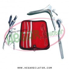Hegar uterine dilator set 3 Pieces 3-4,5-6,13-14, pinwheel, mathieu, grave large