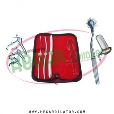 Hegar uterine dilator set 3 Pieces 3-4,5-6,13-14, pinwheel, grave 3, collin large
