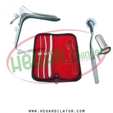 Hegar uterine dilator set 3 Pieces 3-4,5-6,13-14, pinwheel, collin large, grave large