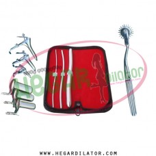 Hegar uterine dilator set 3 Pieces 3-4,5-6,13-14, pinwheel, grave 3, collin 3