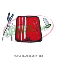Hegar uterine dilator set 3 Pieces 3-4,5-6,15-16, mathieu, collin large