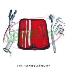 Hegar uterine dilator set 3 Pieces 3-4,5-6,15-16, pinwheel, mathieu, grave 3, collin large