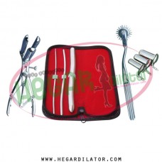 Hegar uterine dilator set 3 Pieces 3-4,5-6,15-16, pinwheel, mathieu, collin 3