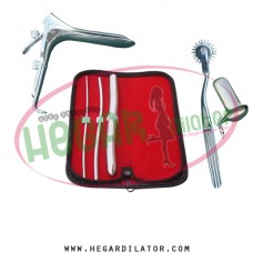 Hegar uterine dilator set 3 Pieces 3-4,5-6,15-16, pinwheel, collin large, grave large