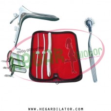 Hegar uterine dilator set 3 Pieces 3-4,5-6,15-16, pinwheel, collin 3, grave small