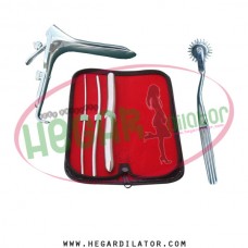 Hegar uterine dilator set 3 Pieces 3-4,5-6,15-16, pinwheel, grave large