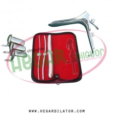 Hegar uterine dilator set 3 Pieces 3-4,5-6,17-18, collin 3, grave large