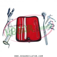 Hegar uterine dilator set 3 Pieces 3-4,5-6,17-18, pinwheel, mathieu, grave 3, collin large