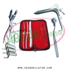 Hegar uterine dilator set 3 Pieces 3-4,5-6,17-18, pinwheel, mathieu, collin 3, grave large