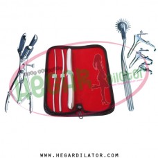 Hegar uterine dilator set 3 Pieces 3-4,5-6,17-18, pinwheel, mathieu, grave 3