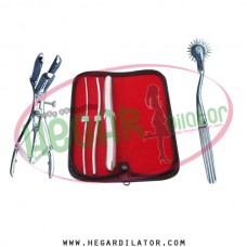 Hegar uterine dilator set 3 Pieces 3-4,5-6,17-18, pinwheel, mathieu