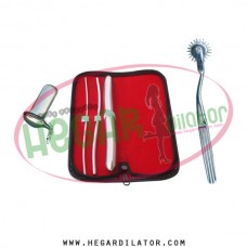 Hegar uterine dilator set 3 Pieces 3-4,5-6,17-18, pinwheel, collin large