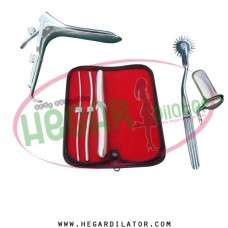 Hegar uterine dilator set 3 Pieces 3-4,5-6,17-18, pinwheel, collin large, grave large