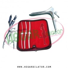 Hegar uterine dilator set 3 Pieces 3-4,5-6,7-8, mathieu, grave large