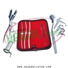 Hegar uterine dilator set 3 Pieces 3-4,5-6,7-8, pinwheel, mathieu, grave 3, collin large