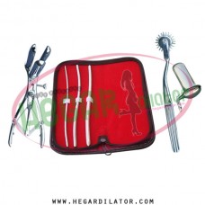 Hegar uterine dilator set 3 Pieces 3-4,5-6,7-8, pinwheel, mathieu, collin large