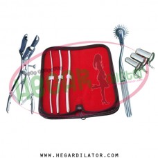 Hegar uterine dilator set 3 Pieces 3-4,5-6,7-8, pinwheel, mathieu, collin 3