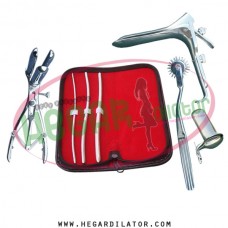 Hegar uterine dilator set 3 Pieces 3-4,5-6,7-8, pinwheel, mathieu, collin large, grave large
