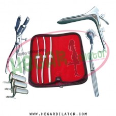 Hegar uterine dilator set 3 Pieces 3-4,5-6,7-8, pinwheel, mathieu, collin 3, grave large