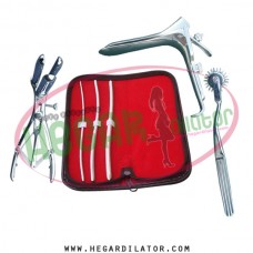Hegar uterine dilator set 3 Pieces 3-4,5-6,7-8, pinwheel, mathieu, grave large