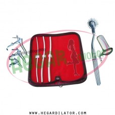 Hegar uterine dilator set 3 Pieces 3-4,5-6,7-8, pinwheel, grave 3, collin large