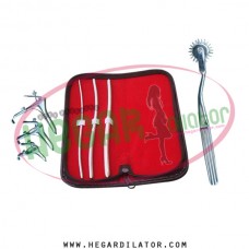 Hegar uterine dilator set 3 Pieces 3-4,5-6,7-8, pinwheel, grave 3