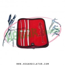 Hegar uterine dilator set 3 Pieces 3-4,5-6,9-10, mathieu, grave 3