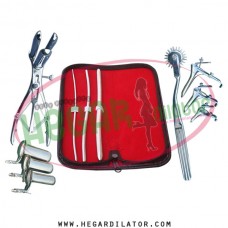 Hegar uterine dilator set 3 Pieces 3-4,5-6,9-10, pinwheel, mathieu, collin 3, grave 3