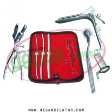 Hegar uterine dilator set 3 Pieces 3-4,5-6,9-10, pinwheel, mathieu, collin large, grave large