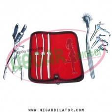 Hegar uterine dilator set 3 Pieces 3-4,5-6,9-10, pinwheel, mathieu, grave 3