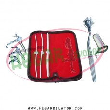 Hegar uterine dilator set 3 Pieces 3-4,5-6,9-10, pinwheel, grave 3, collin large