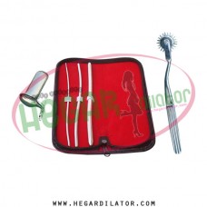 Hegar uterine dilator set 3 Pieces 3-4,5-6,9-10, pinwheel, collin large