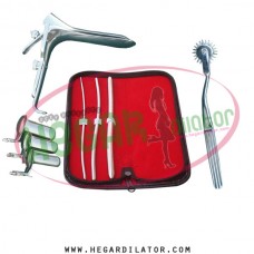 Hegar uterine dilator set 3 Pieces 3-4,5-6,9-10, pinwheel, collin 3, grave small