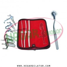 Hegar uterine dilator set 3 Pieces 3-4,5-6,9-10, pinwheel, grave 3, collin 3