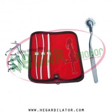 Hegar uterine dilator set 3 Pieces 3-4,5-6,9-10, pinwheel, grave 3