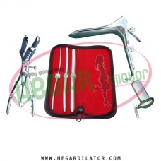 Hegar uterine dilator set 3 Pieces 3-4,7-8,11-12, mathieu, collin small, grave medium