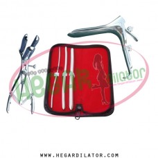 Hegar uterine dilator set 3 Pieces 3-4,7-8,11-12, mathieu, grave large