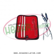 Hegar uterine dilator set 3 Pieces 3-4,7-8,11-12, mathieu