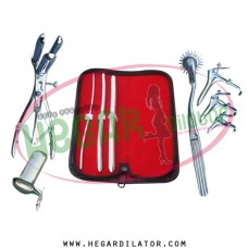 Hegar uterine dilator set 3 Pieces 3-4,7-8,11-12, pinwheel, mathieu, grave 3, collin large