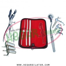 Hegar uterine dilator set 3 Pieces 3-4,7-8,11-12, pinwheel, mathieu, collin 3, grave 3