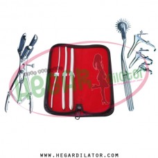 Hegar uterine dilator set 3 Pieces 3-4,7-8,11-12, pinwheel, mathieu, grave 3