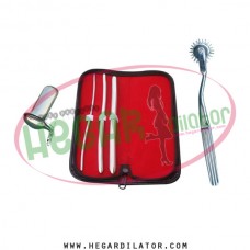 Hegar uterine dilator set 3 Pieces 3-4,7-8,11-12, pinwheel, collin medium
