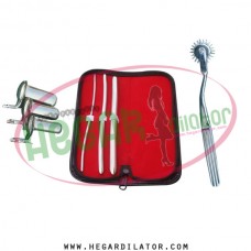 Hegar uterine dilator set 3 Pieces 3-4,7-8,11-12, pinwheel, collin 3