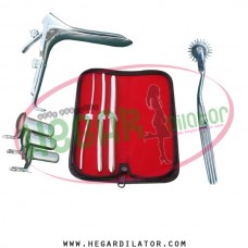 Hegar uterine dilator set 3 Pieces 3-4,7-8,11-12, pinwheel, collin 3, grave large