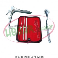 Hegar uterine dilator set 3 Pieces 3-4,7-8,11-12, pinwheel, grave large