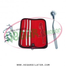 Hegar uterine dilator set 3 Pieces 3-4,7-8,11-12, pinwheel, grave 3