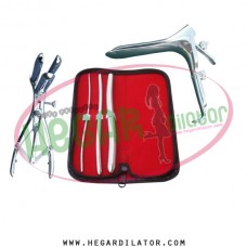 Hegar uterine dilator set 3 Pieces 3-4,7-8,13-14, mathieu, grave small