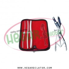 Hegar uterine dilator set 3 Pieces 3-4,7-8,13-14, mathieu