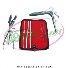 Hegar uterine dilator set 3 Pieces 3-4,7-8,9-10, mathieu, grave large